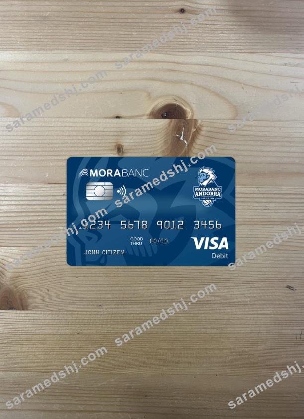 Andorra Morabank Visa debit photolook front